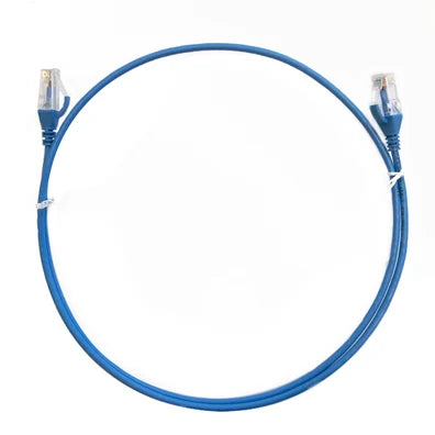 4Cabling 2m CAT6 Ultra Thin LSZH Ethernet Cable – Blue | High-Density 10G Patch Lead (SKU: 004.004.0005)