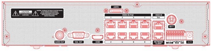 IDIS DR-2516P-A – 16CH 4K DirectIP™ NVR with 8 PoE Ports (100W), H.265, 0TB, NDAA Compliant – Promo Price Until 31-12-2025