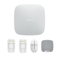Ajax AJAX#80001 StarterKit – Wireless Security Alarm Kit with Hub 2, MotionProtect Sensors, SpaceControl Remote and HomeSiren (White/Black)