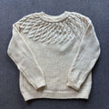 Vintage Lord Jeff Cream Chunky Cable Knit Sweater XL - 100% Virgin Wool Made in USA