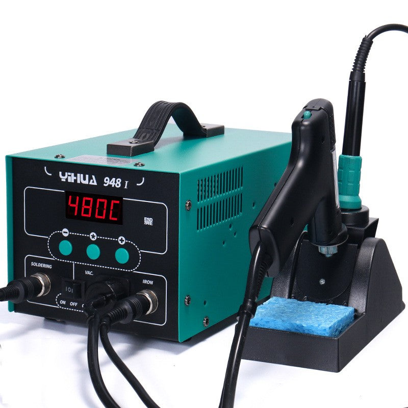 2in1 Soldering Station Solder Iron Rework Hot Air Gun Digital SMD Desoldering