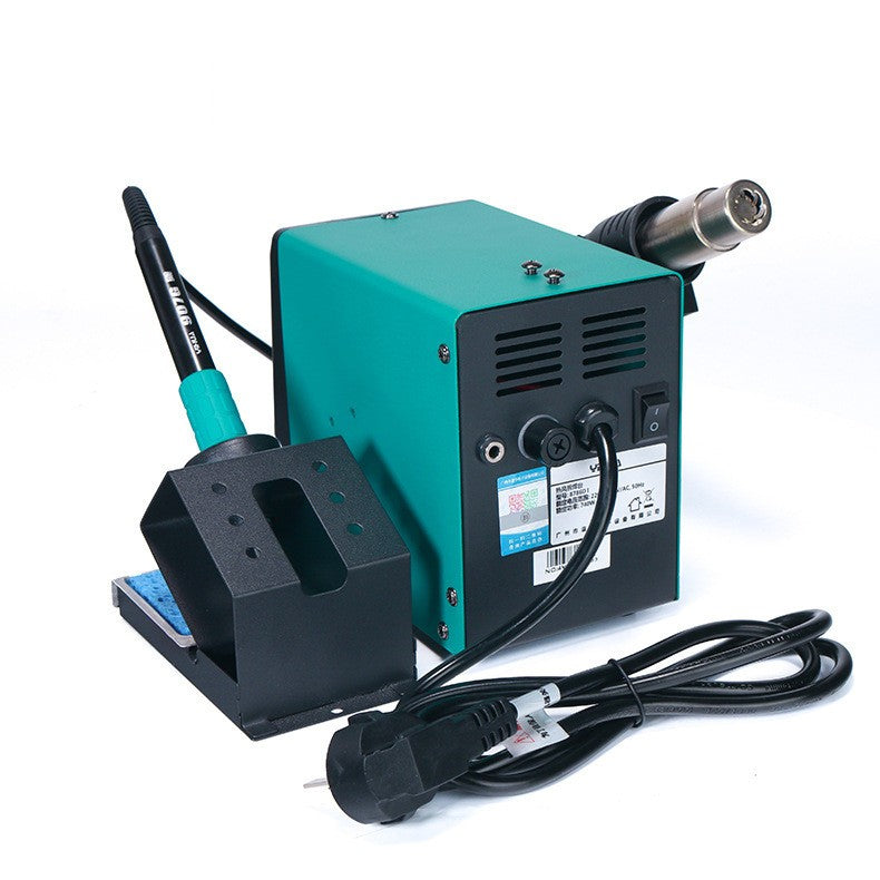 2in1 Soldering Station Solder Iron Kit Hot Air Gun Digital Desoldering
