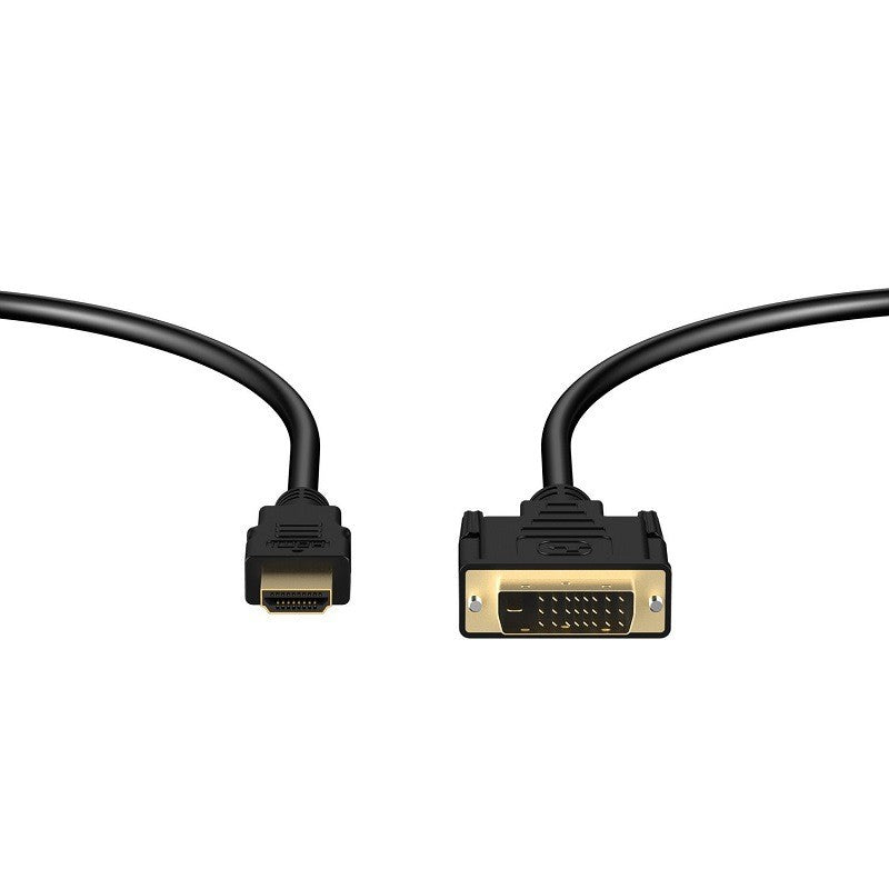 HDMI to DVI Adapter Cable, 1080P, Gold-Plated 1.8M
