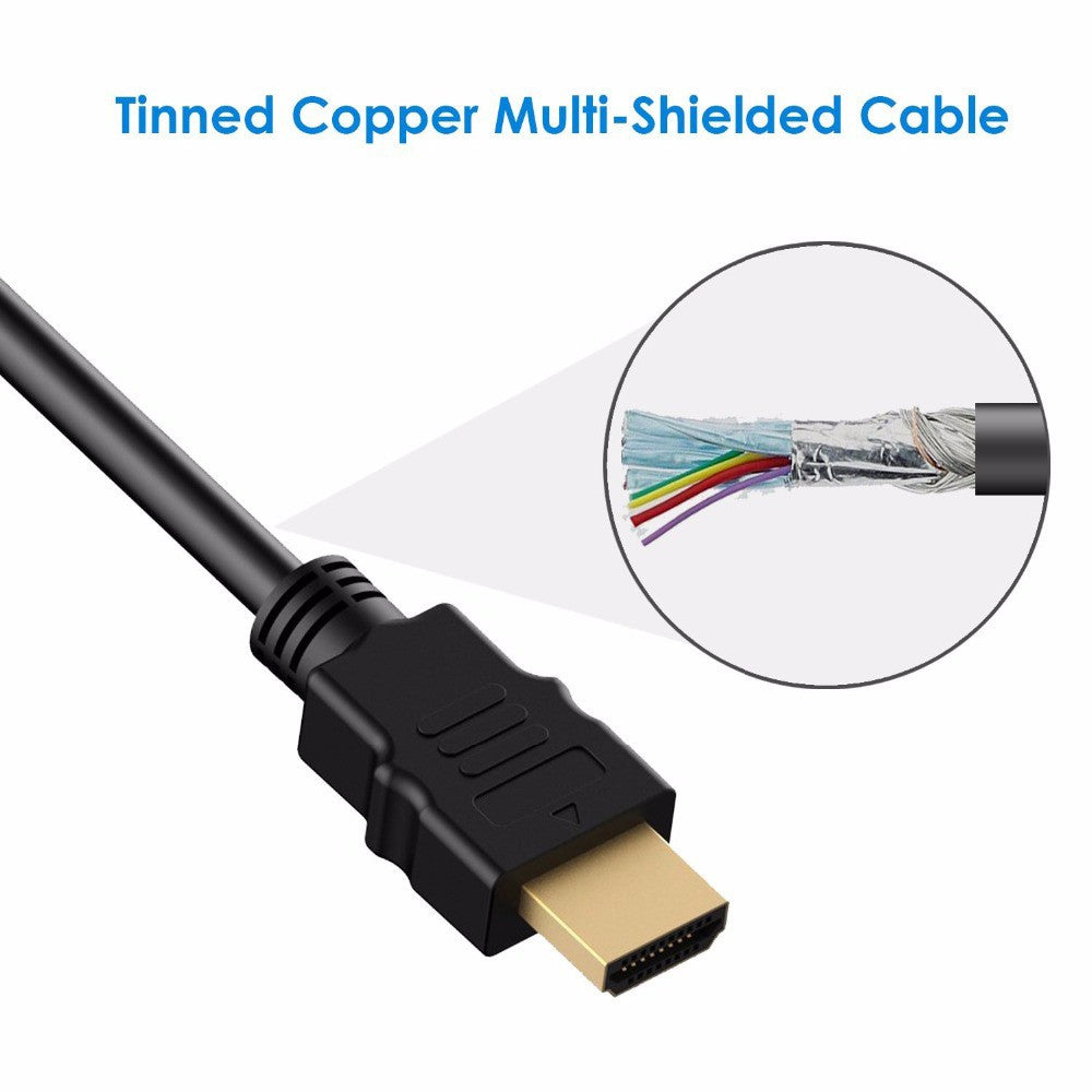 HDMI to DVI Adapter Cable, 1080P, Gold-Plated 1.8M