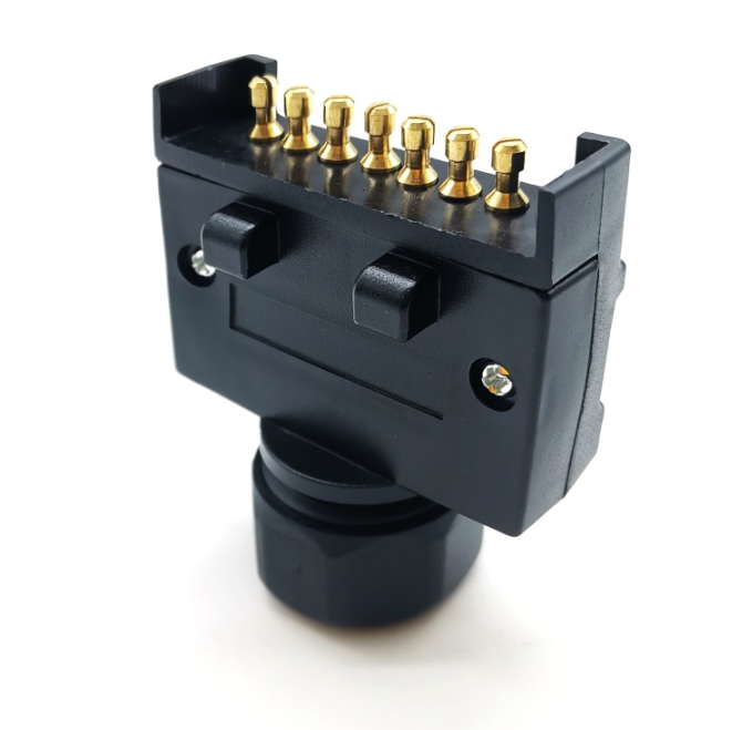 7 Pin Flat Male to 12 Pin Flat Female Trailer Adapter Caravan Connector
