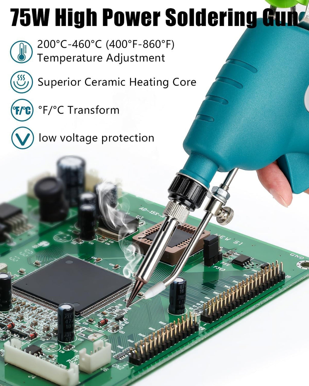 Cordless 75W Soldering Welding Welder Iron for Makita 18V Battery Solder Tips (No Battery)