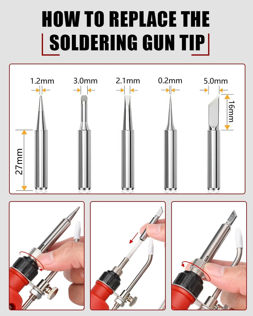 Soldering Iron Gun for Milwaukee 18V Battery Cordless Soldering Iron (No Battery)