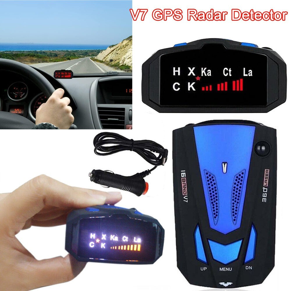 Radar Detectors Laser GPS Speedometer Voice Alert 360° Camera Car Truck System