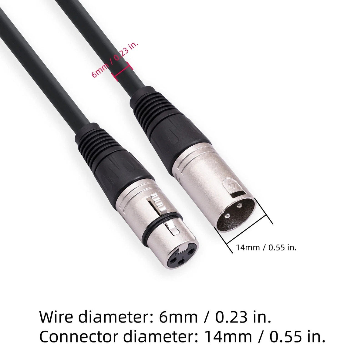 1M XLR Microphone Cable