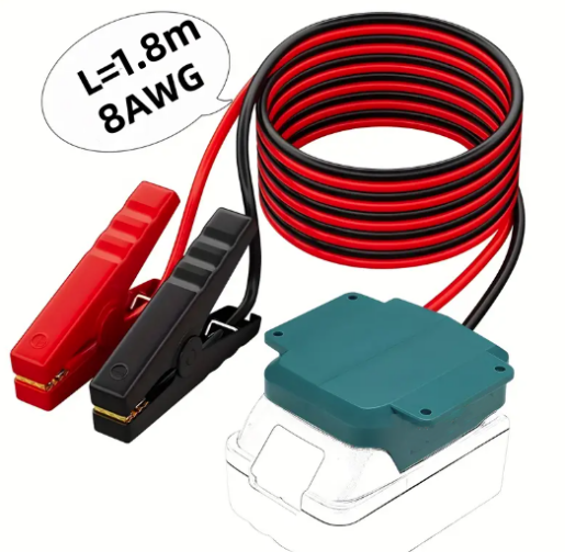 18V Makita 8AWG Jump Starter Cable 1.8m