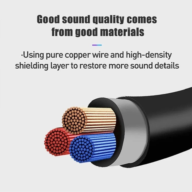 3M 3.5mm to 3.5mm Audio Cable Lead Male to Male Plug