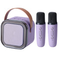 Bluetooth Mini Karaoke Microphone Singing Speaker with 2 Wireless Mic