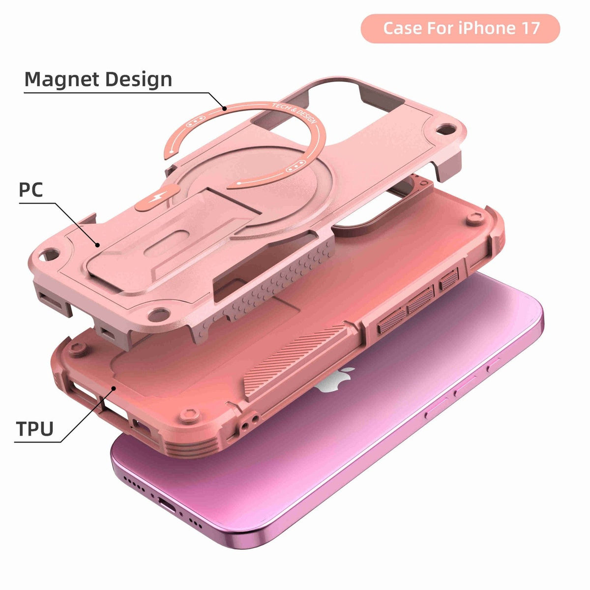 Case For iPhone 17 - Pink