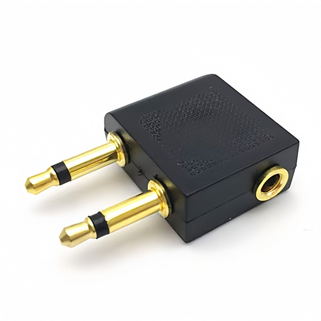 3.5mm Jack Audio Headphones Earphone Adapter for Aeroplane Airplane Plane Travel