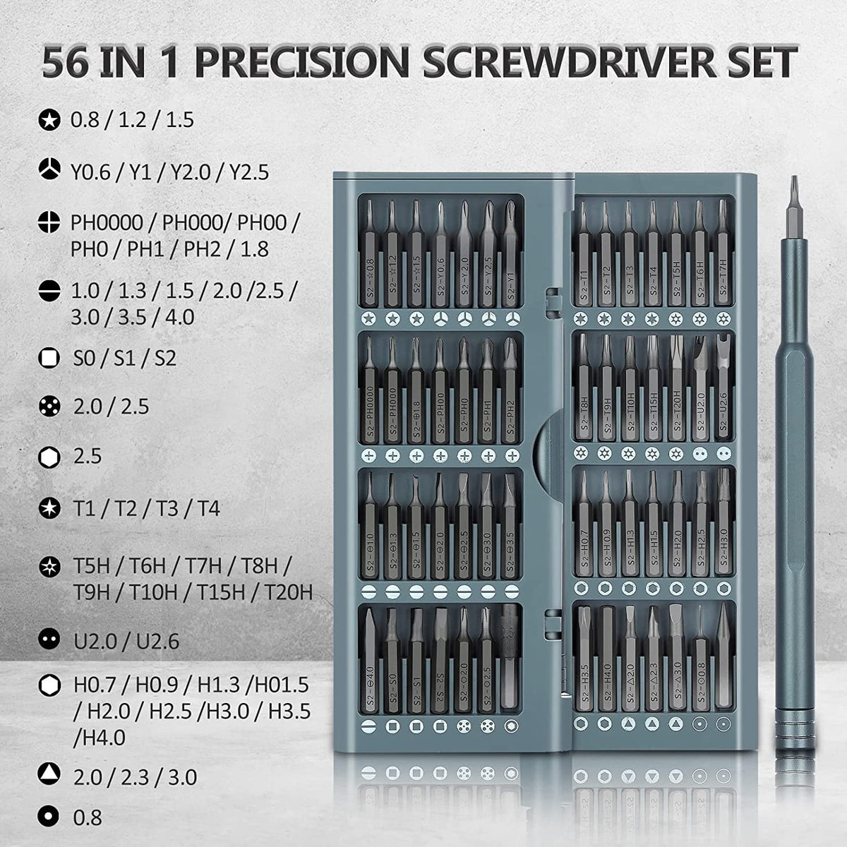 57-in-1 Precision Screwdriver Set Magnetic for Phone PC Tablet