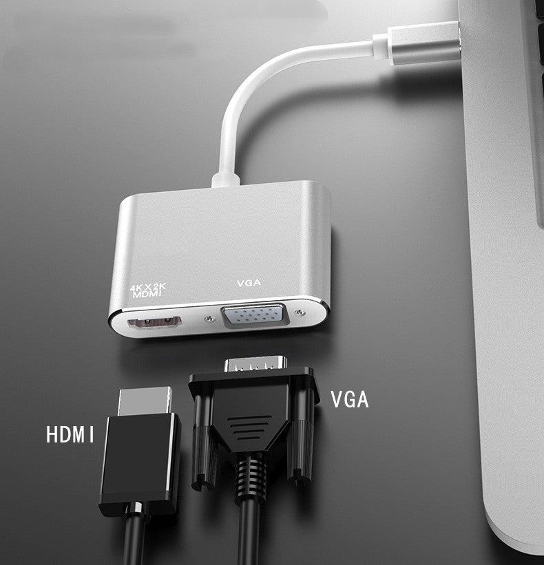 USB C to HDMI VGA Adapter