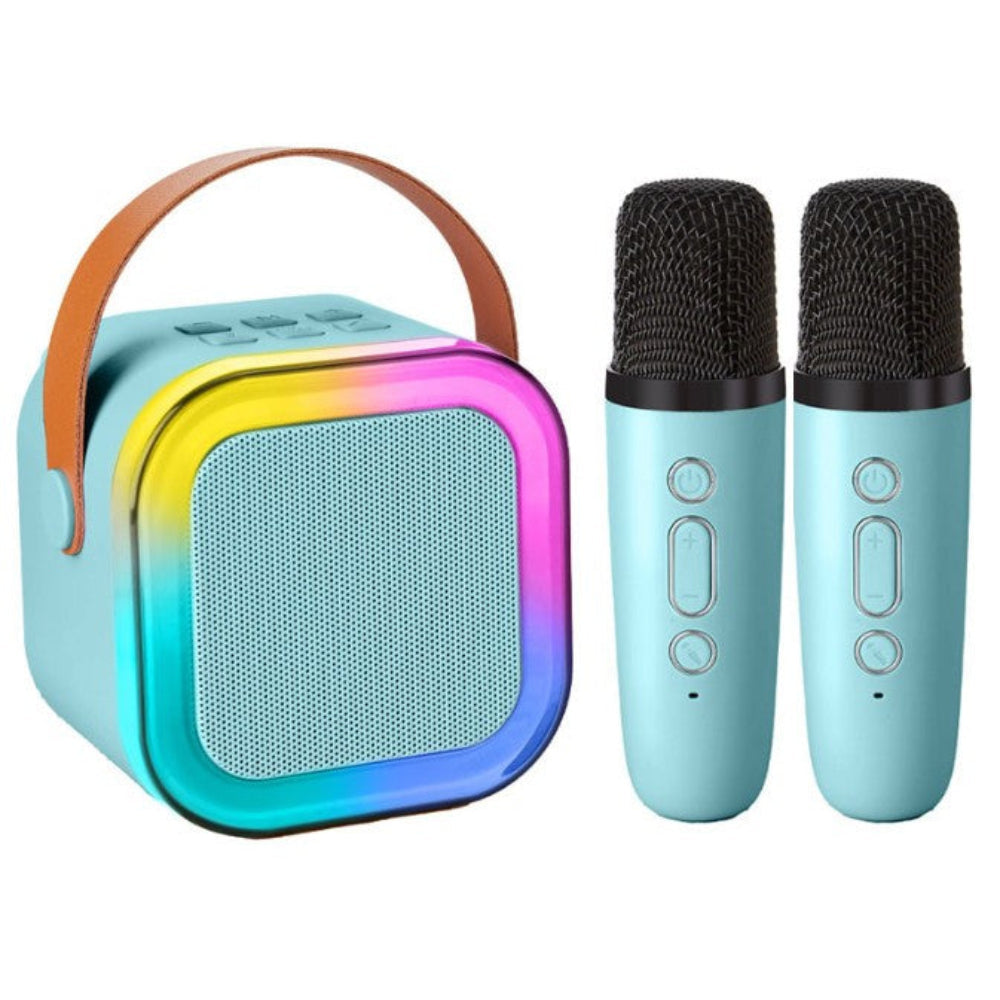 Karaoke Machine with 2 Microphones Bluetooth Speaker