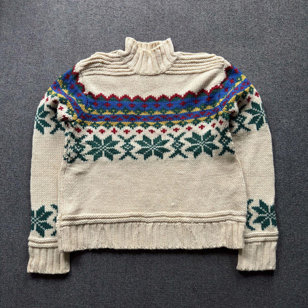 Vintage 1980s Limited America Fair Isle Wool Sweater - S