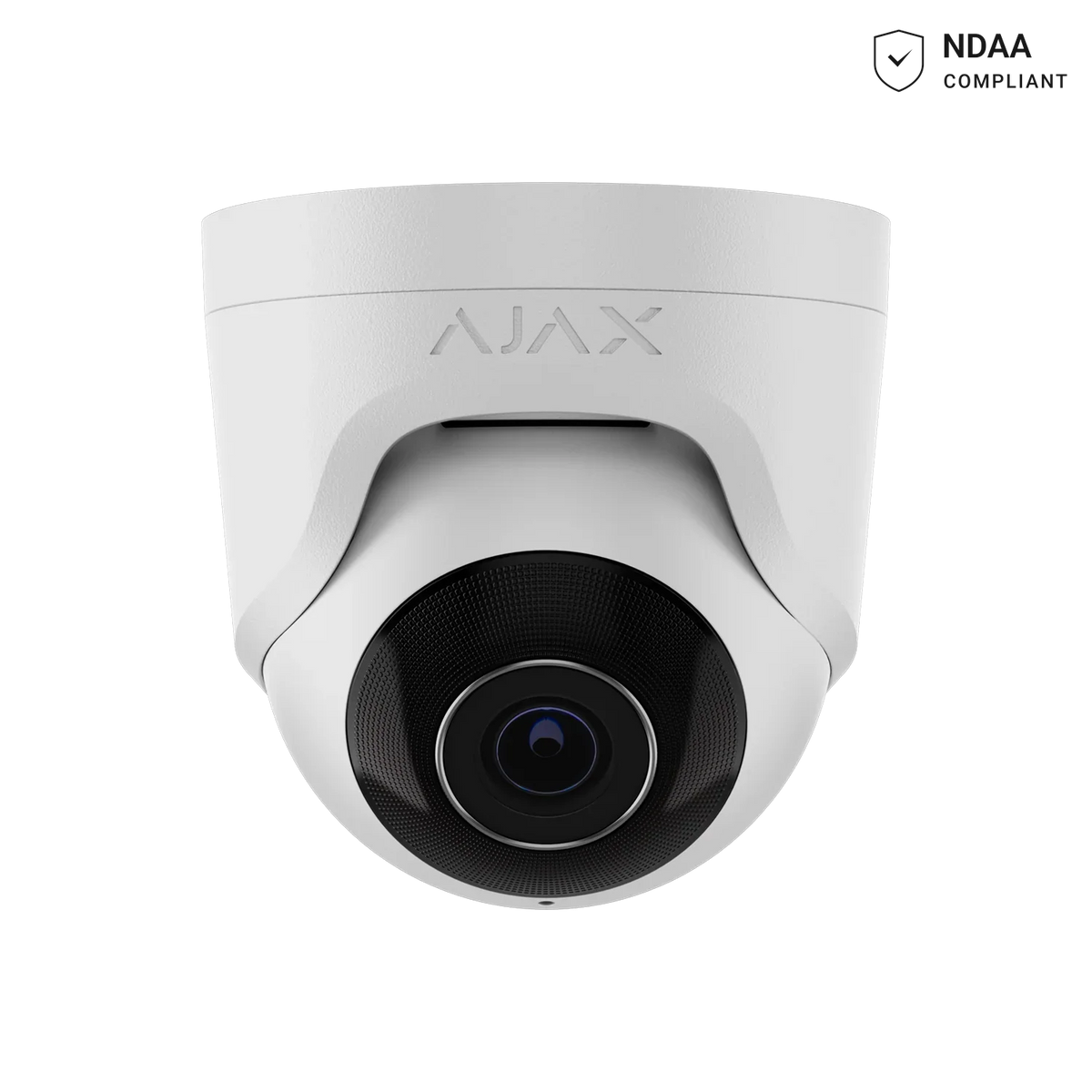 AJAX#64925 Ajax 5MP 4mm Turret IP Security Camera – White / Black