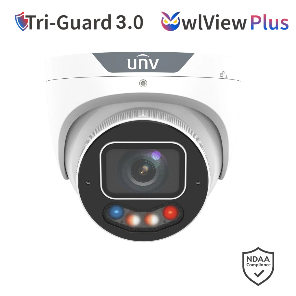 Uniview IPC3636SE-ADZKMC-WP-I1 6MP ColorHunter TriGuard Turret Camera – Dual Light, Smart AI, IK10 Vandal-Proof, IP67