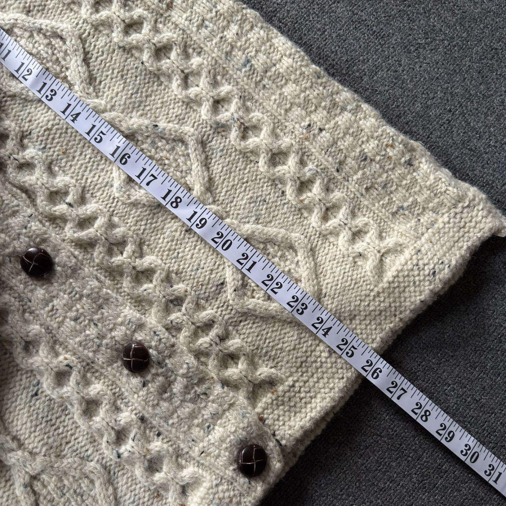 Vintage Aran Crafts Wool Cardigan - M