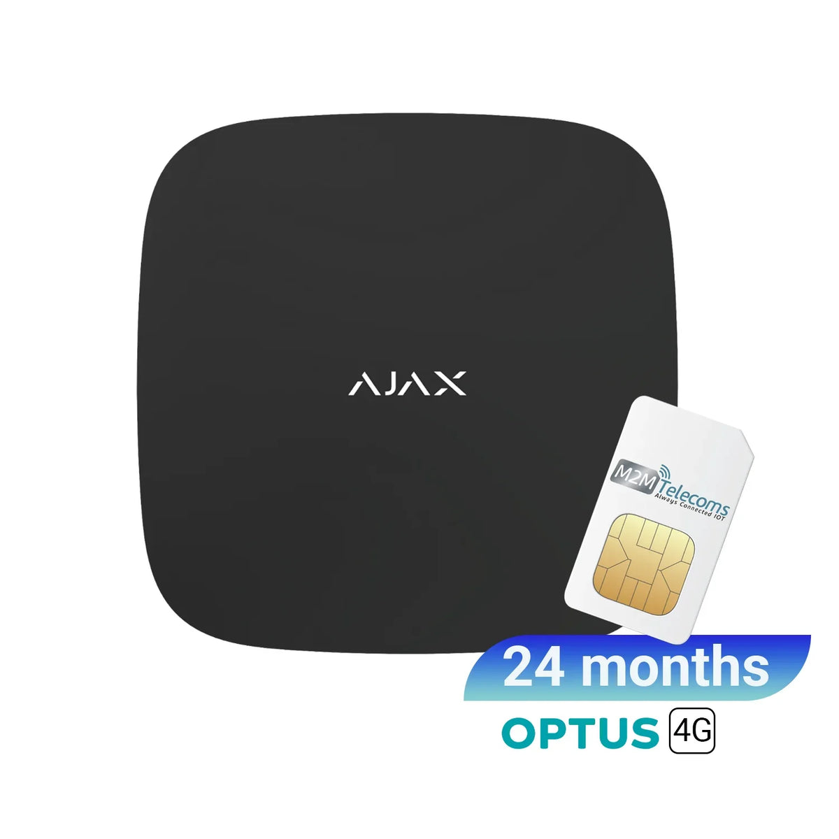 AJAX Hub 2 (4G) Jeweller White Optus 4G SIM Included 12/24/36 Months Plan Wireless Security Hub – AJAX#80011
