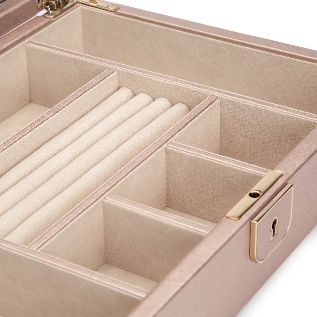 Wolf Palermo Medium Jewellery Box Rose Gold