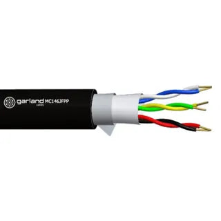 Garland 2 Pair (4 x 7/0.20mm) Individually Screened Jelly-Filled Outdoor Data Cable – 250m Roll | TC600411 | 22AWG TACW, Water-Blocked, PE Sheath,