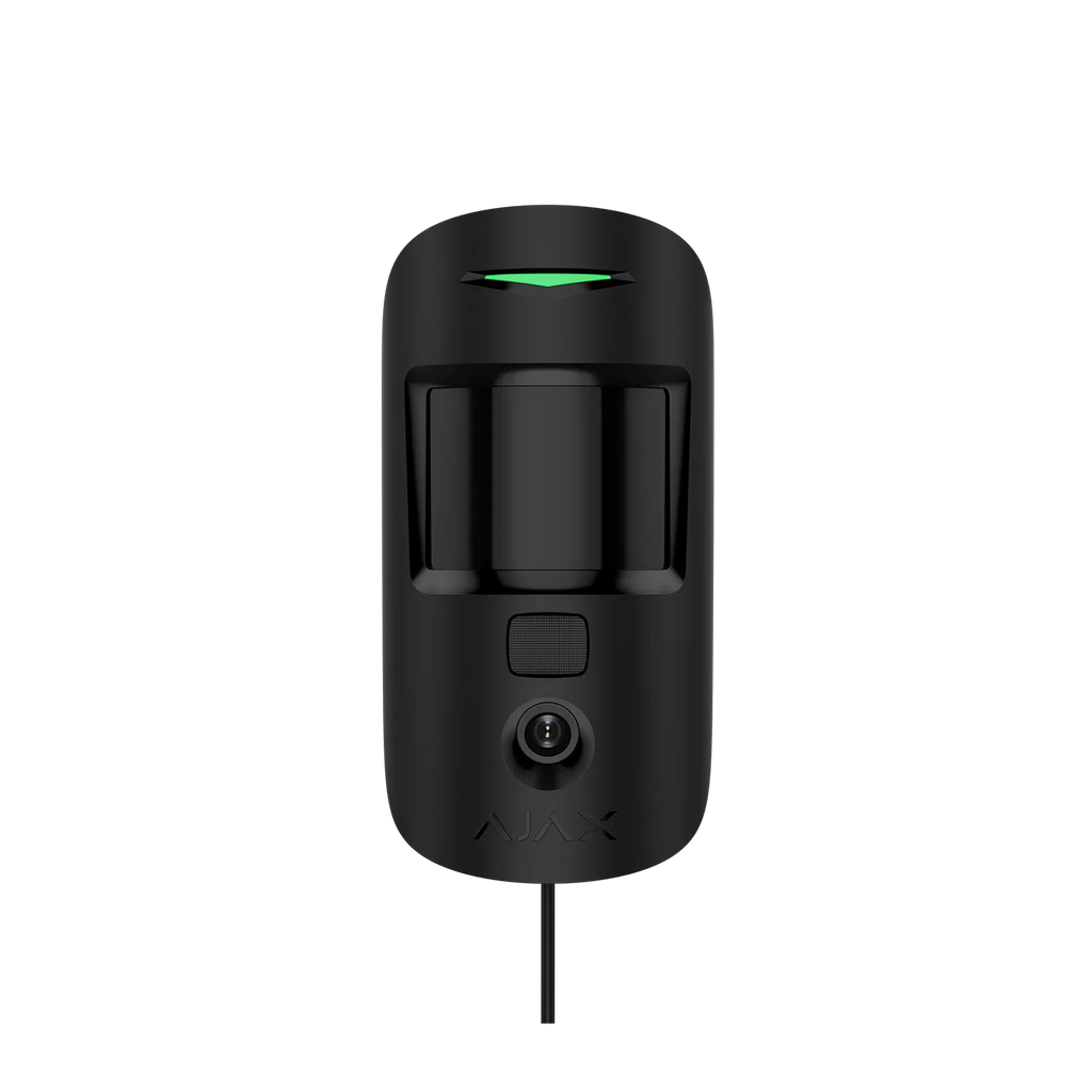 AJAX#44403 Ajax Superior MotionCam Fibra Wired PIR Motion Detector with Photo Verification – White / Black