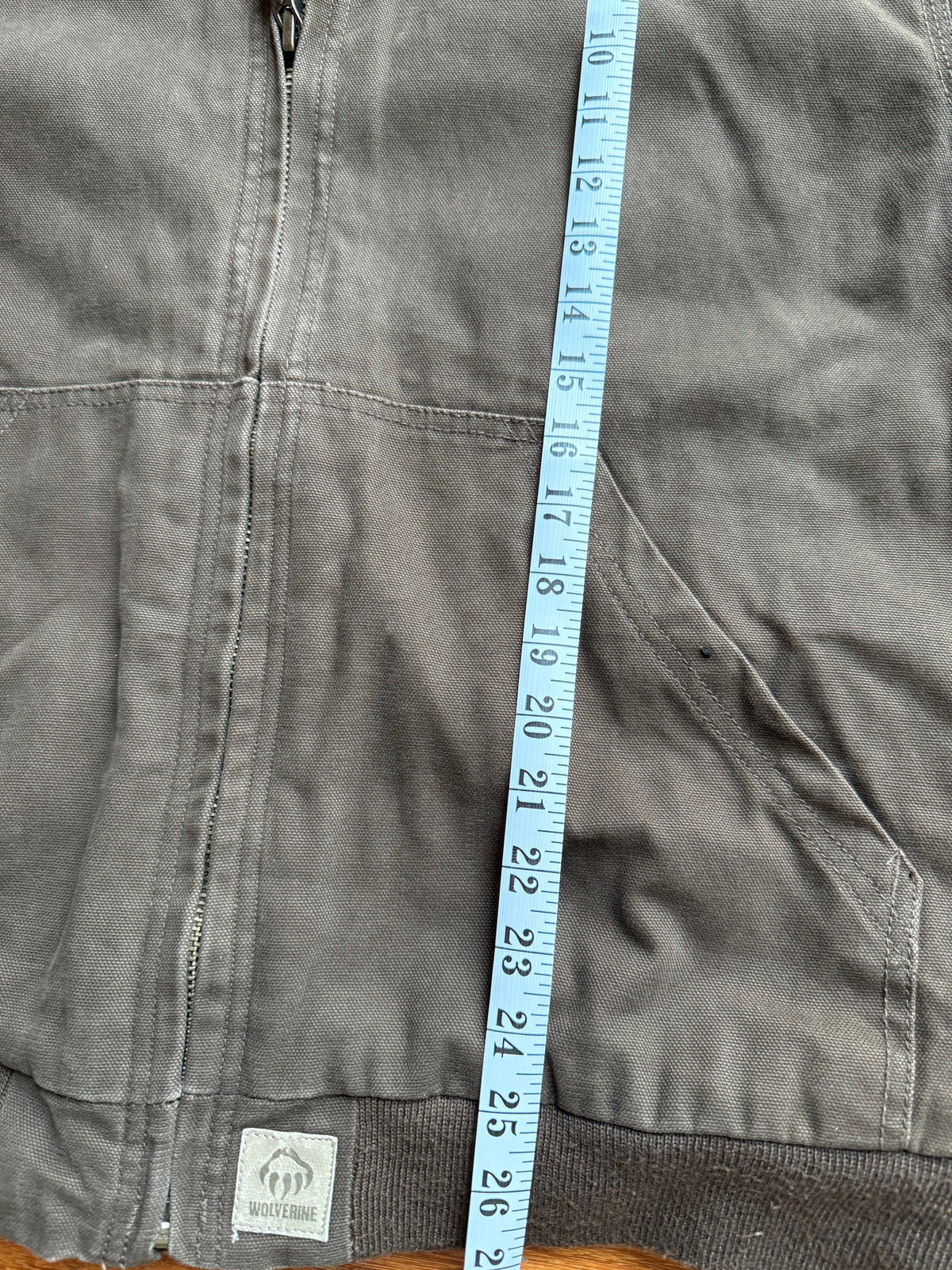 Wolverine Carhartt Style Hooded Workwear Jacket Dark brown L