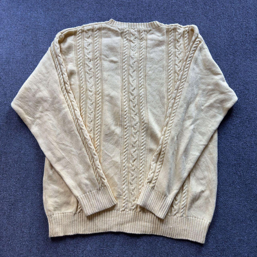 Tommy Hilfiger 90s V neck knit sweater yellow size L
