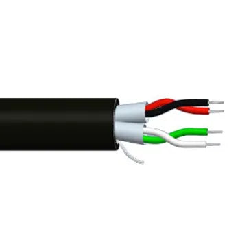 Garland 2 Pair (4 x 7/0.20mm) Shielded Data Cable – 300m Box | MCP2S | RS-422 Compliant, Polypropylene Insulated, ELV Rated, Beige PVC Sheath