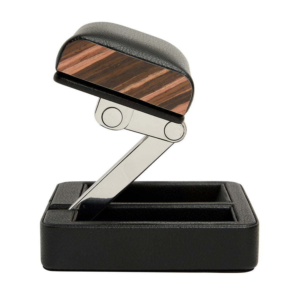 Wolf Roadster Single Travel Watch Stand Black