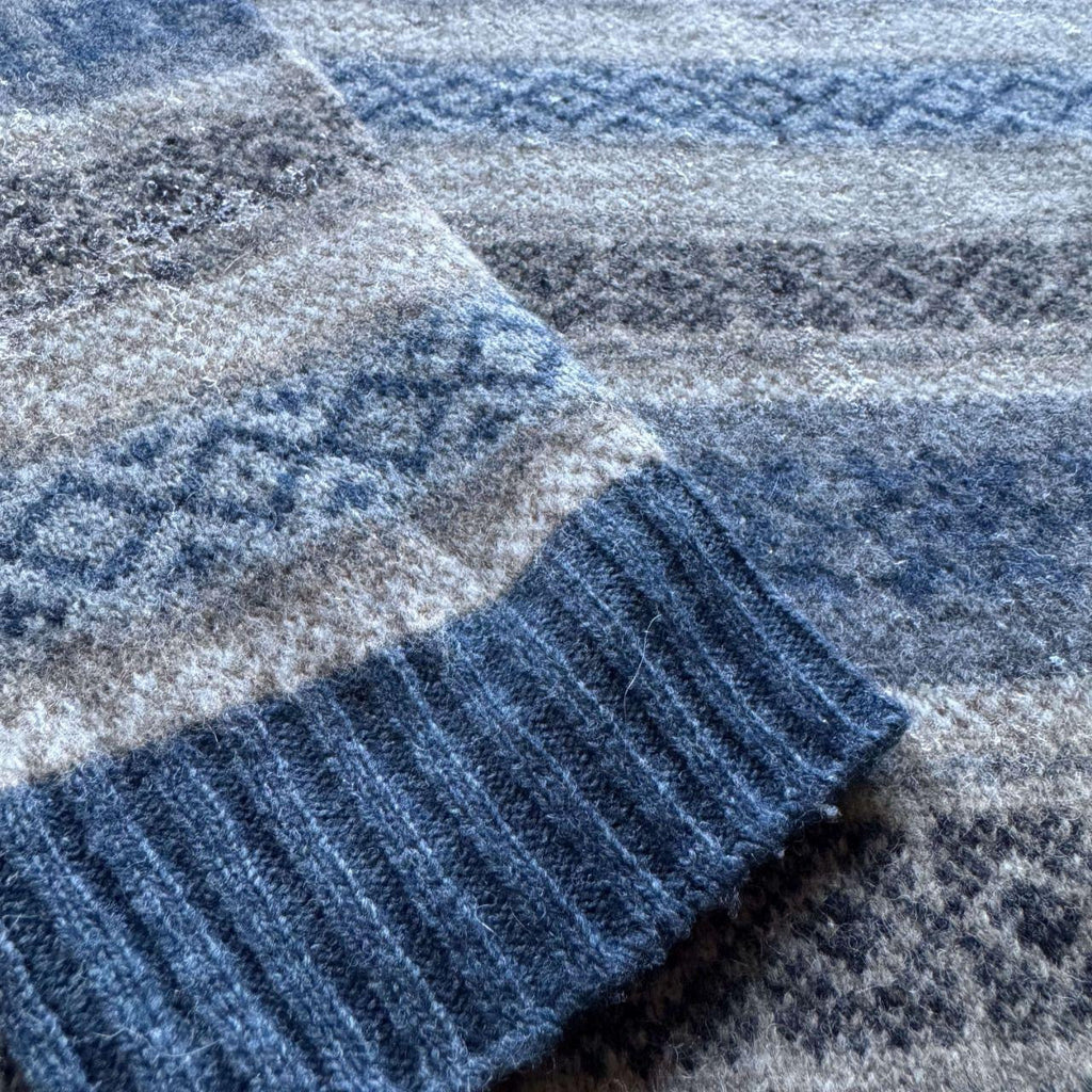 Vintage Eddie Bauer Fair Isle Lambswool Sweater - Mens Tall L