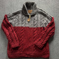 Vintage 80s Canadian Sweater Company Cowichan Style Wool Zip Up Sweater L