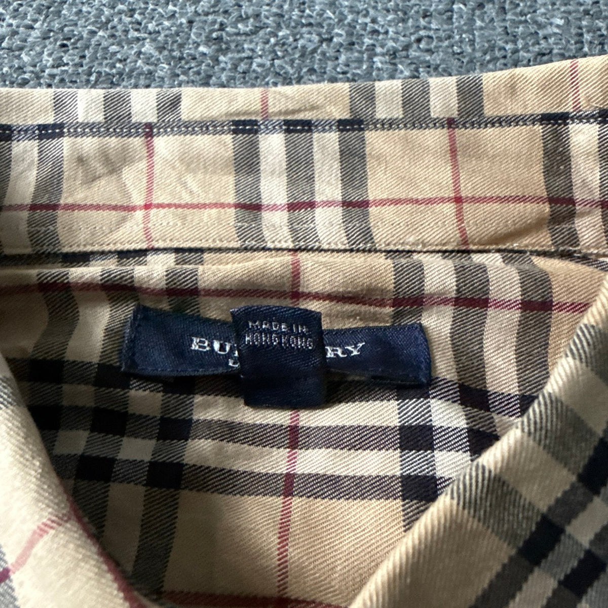 Burberry Signature Checkered Button Up Shirt