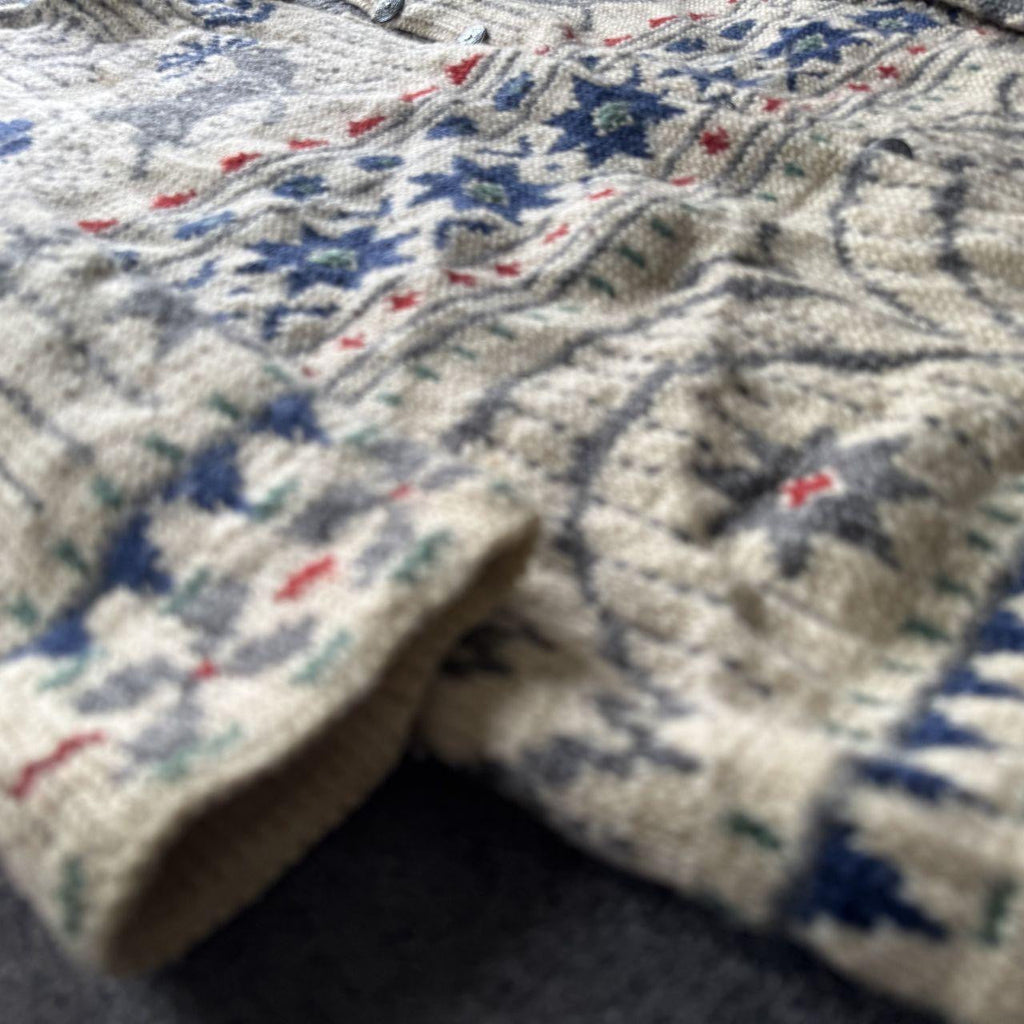 Vintage Dale of Norway Cream Wool Cardigan