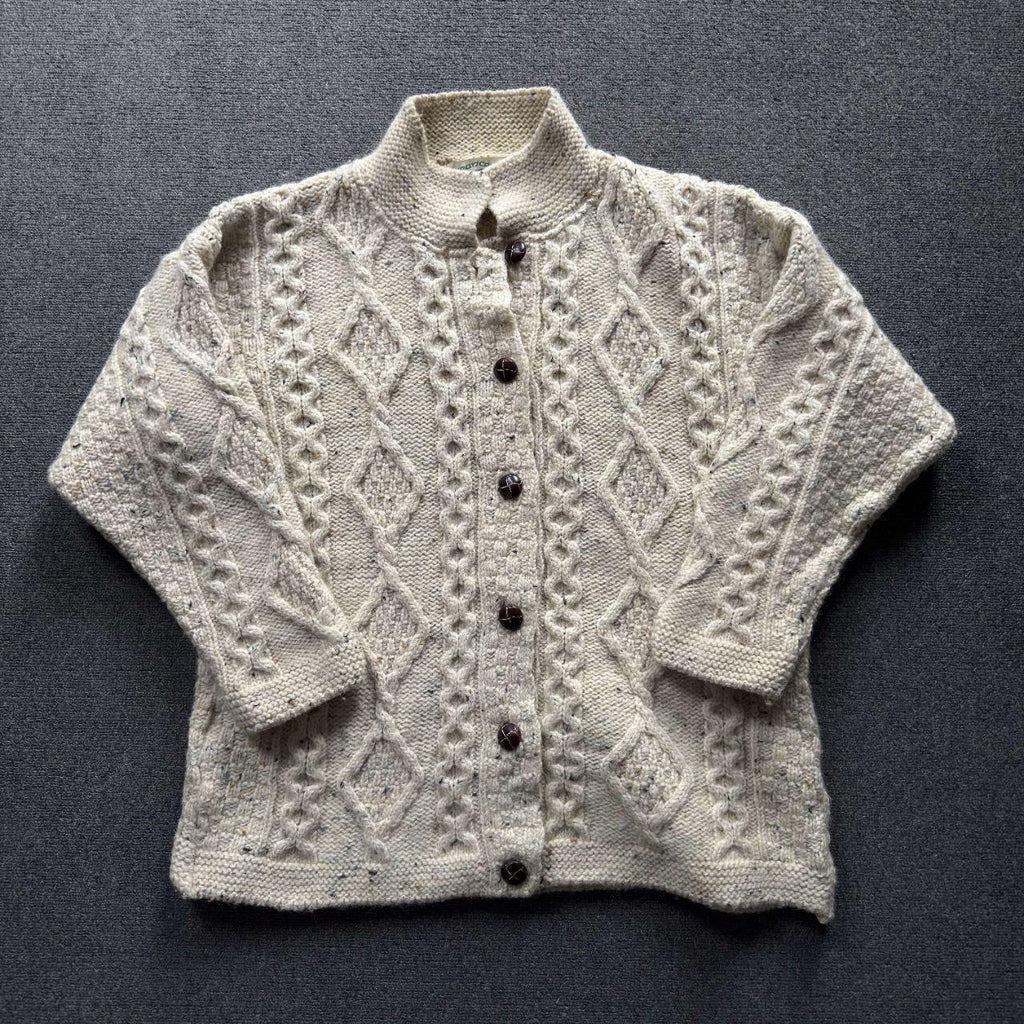 Vintage Aran Crafts Wool Cardigan - M