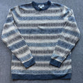 Vintage Eddie Bauer Fair Isle Lambswool Sweater - Mens Tall L