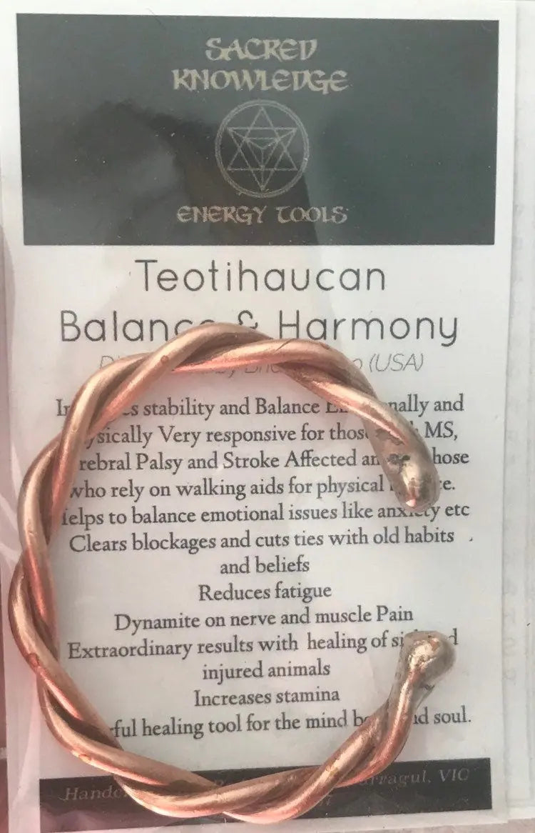 Child Size Teotihuacan Bracelet Children's Copper Bangle