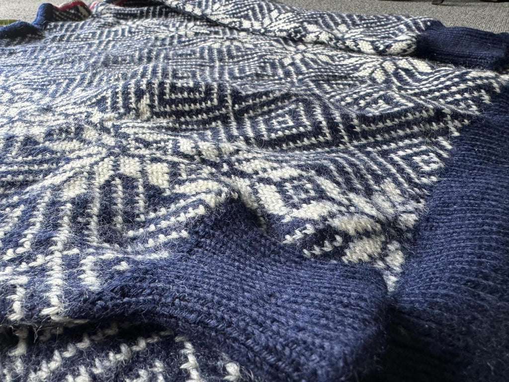 Vintage 90s L.L. Bean Nordic Knit Wool Sweater - Men's L