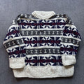 Rare Vintage Handmade Ecuadorian Wool Sweater - L | Rey Wear Chunky Knit