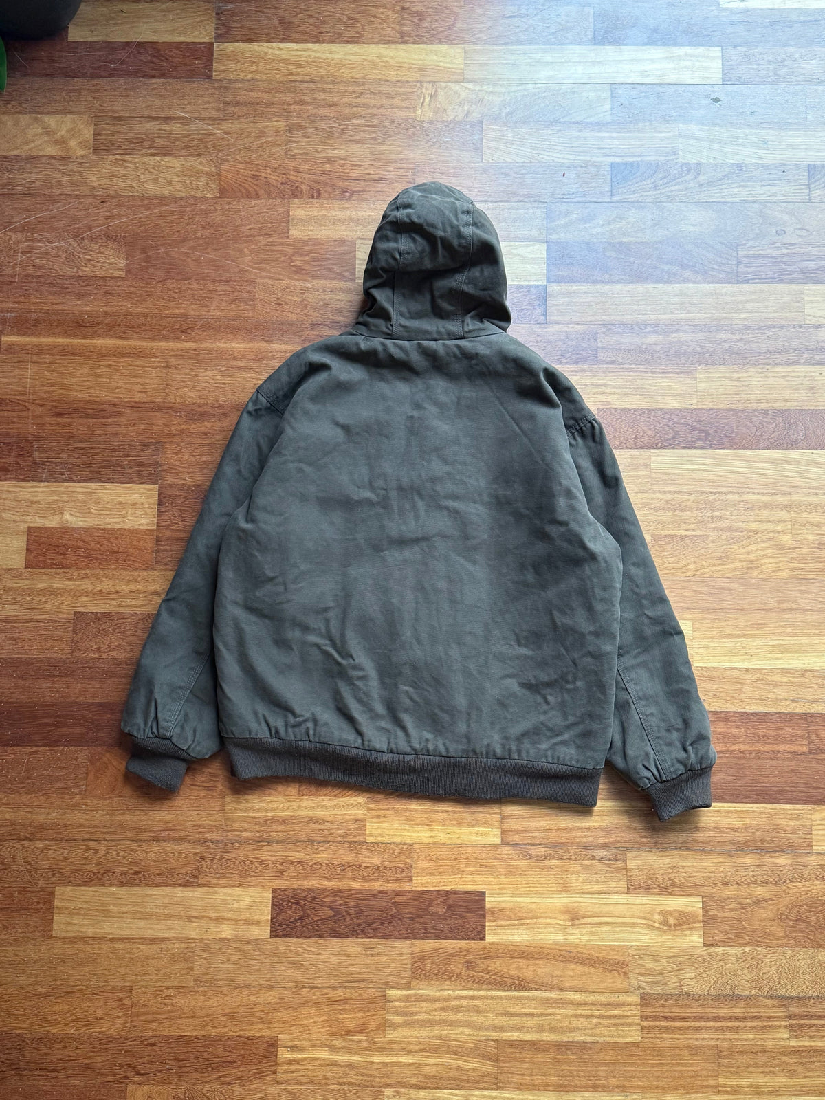 Wolverine Carhartt Style Hooded Workwear Jacket Dark brown L