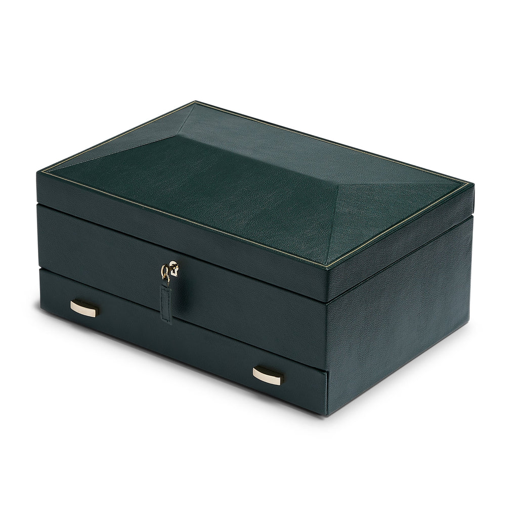 Wolf British Racing Green 10P W Draw Watch Box