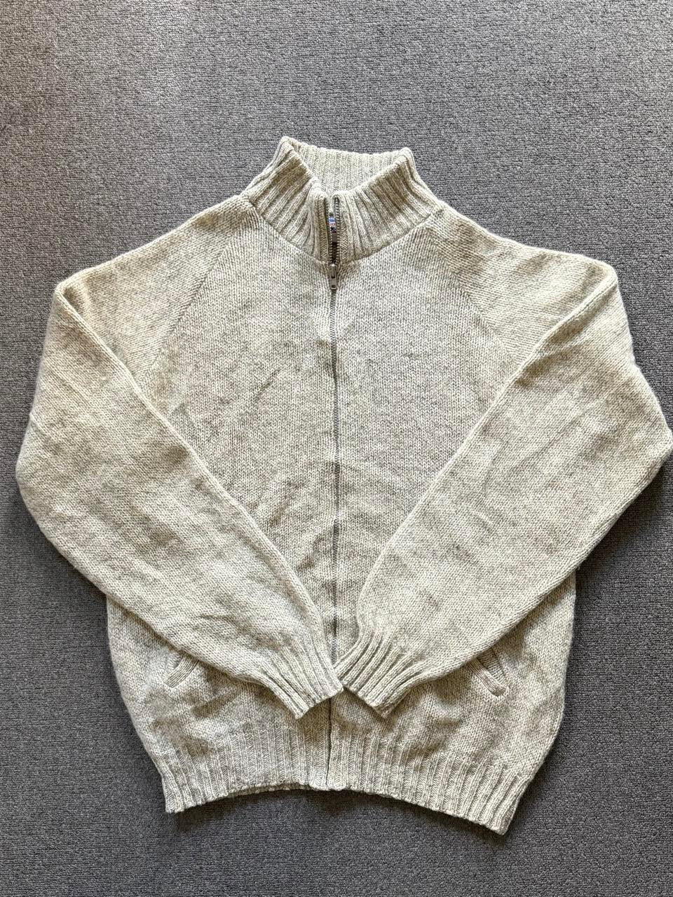 Aratex Cream Zip up woolen cardigan