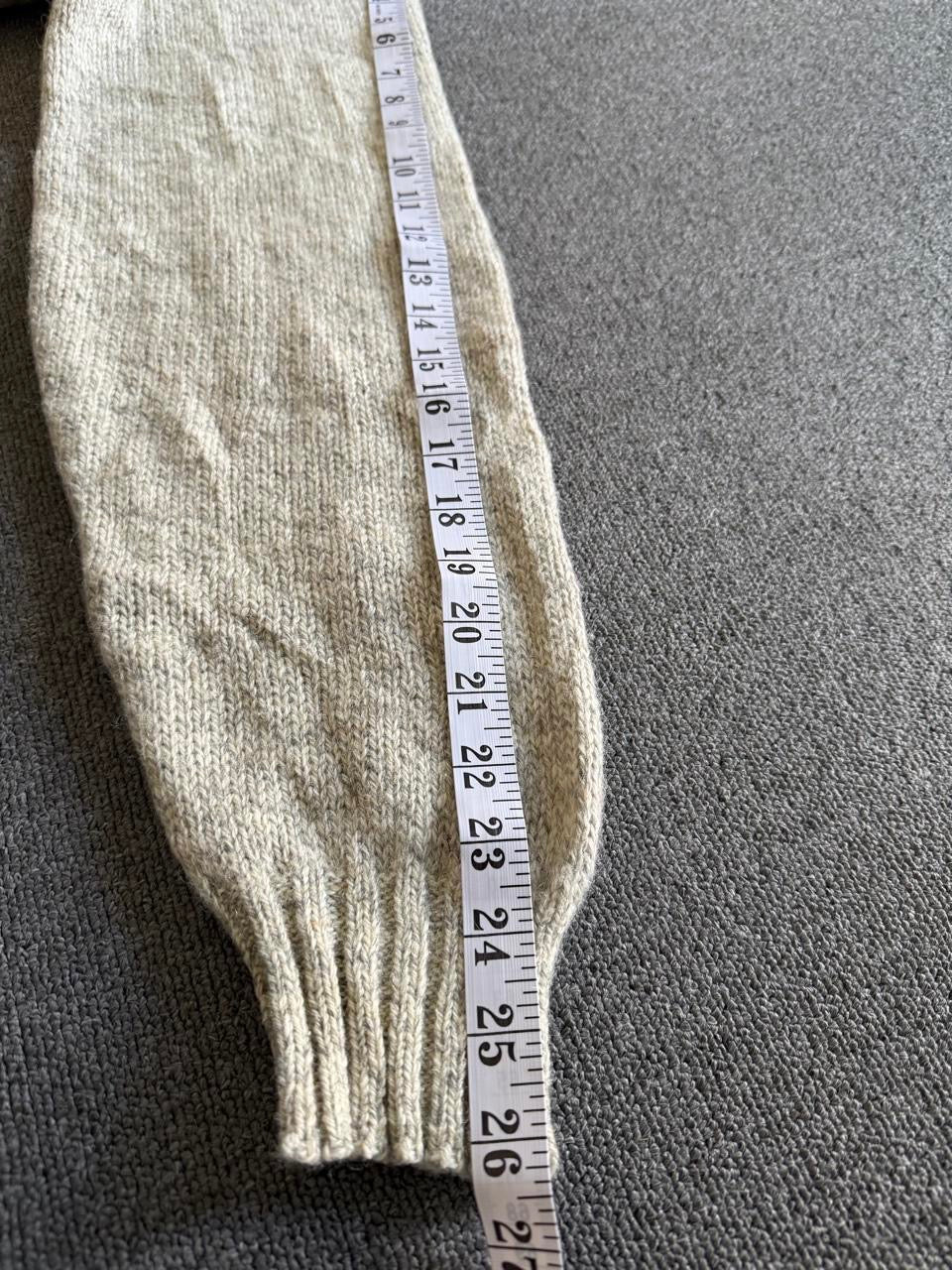 Aratex Cream Zip up woolen cardigan