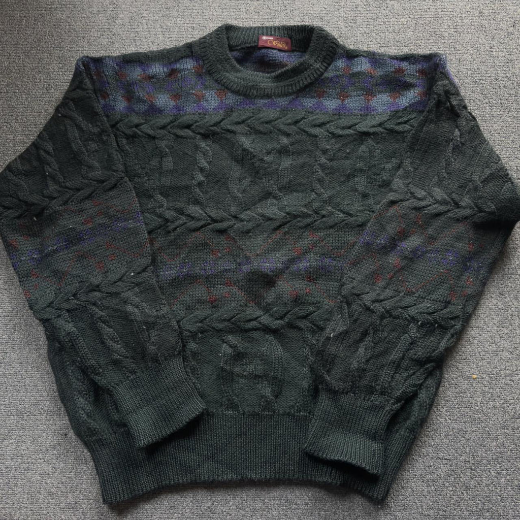 Vintage Waldi Dark Green Wool Jumper Size M