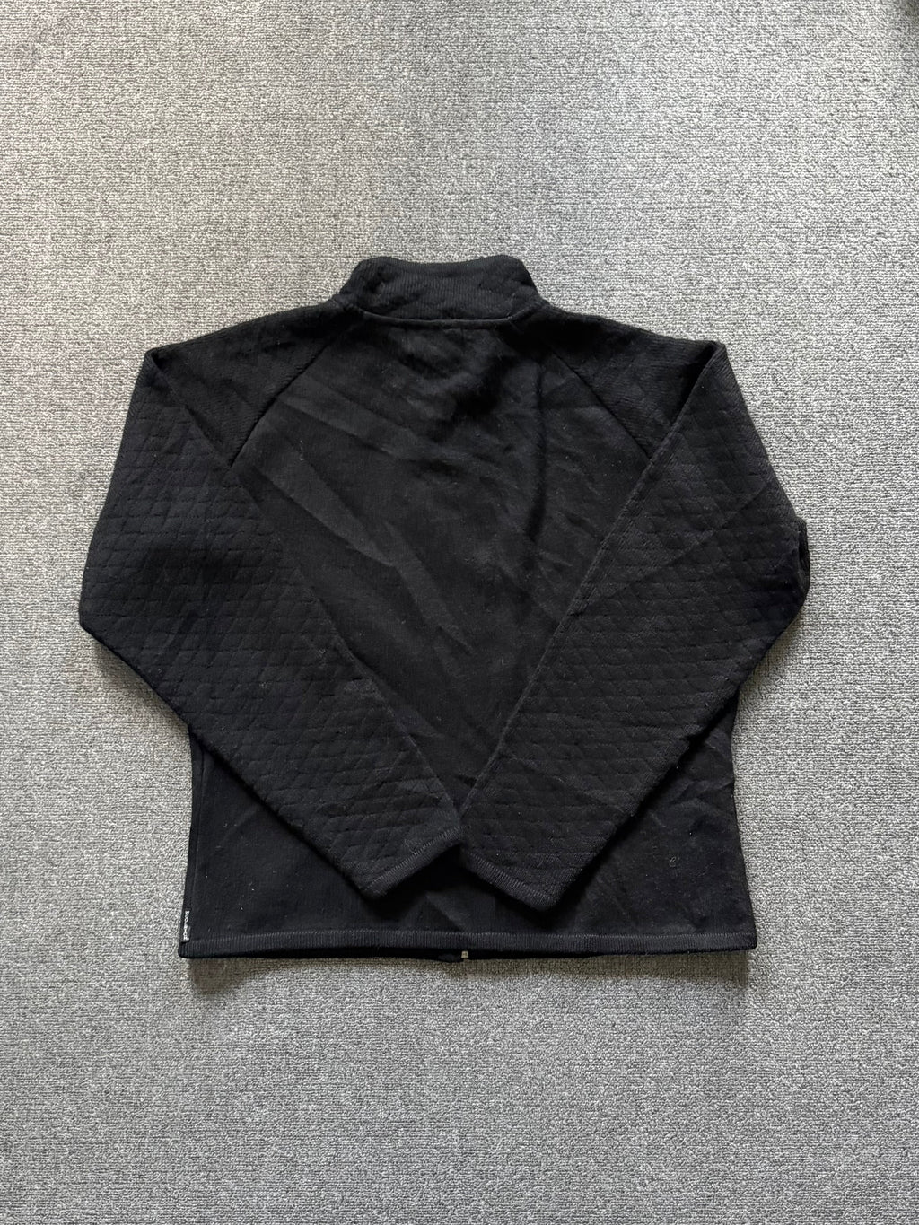 Woolrich Women's Vintage Zip-Up Wool Jacket Black - Large