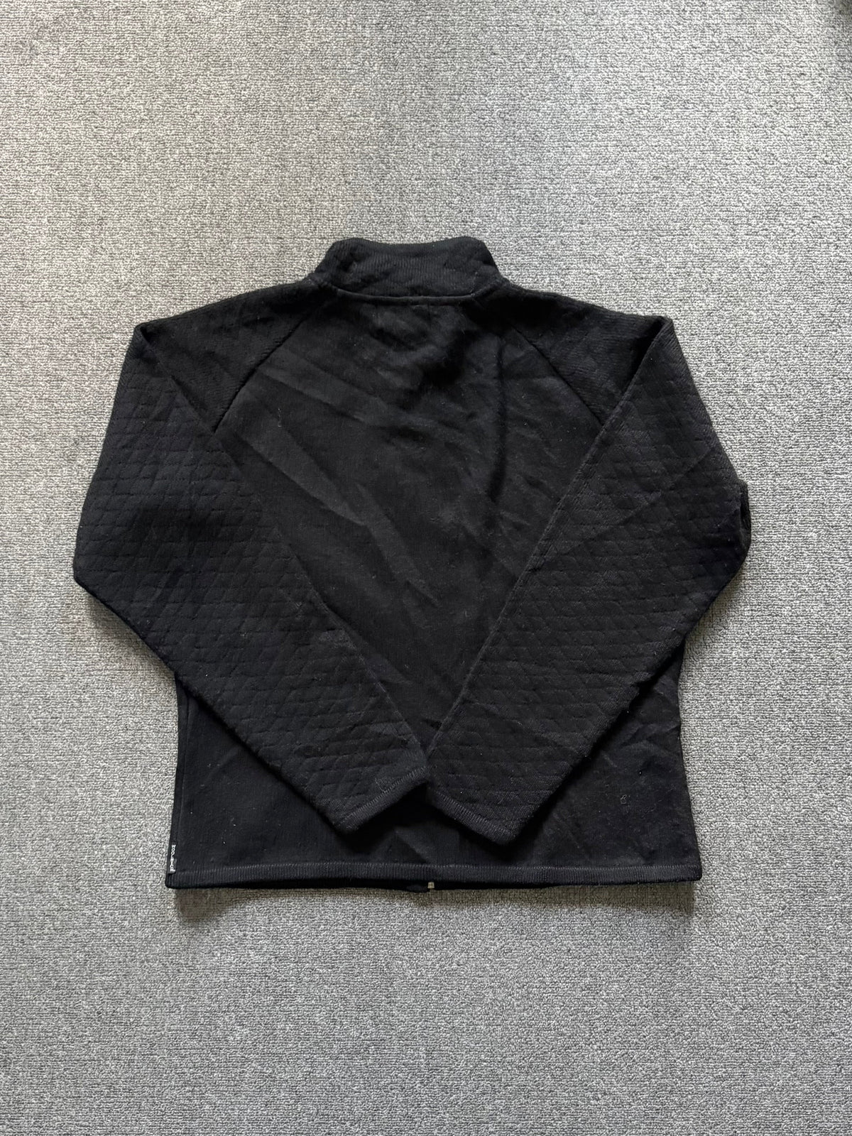 Woolrich Women's Vintage Zip-Up Wool Jacket Black - Large