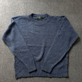 Vintage Jantzen Blue Wool Crewneck Sweater - Large (Made in USA)